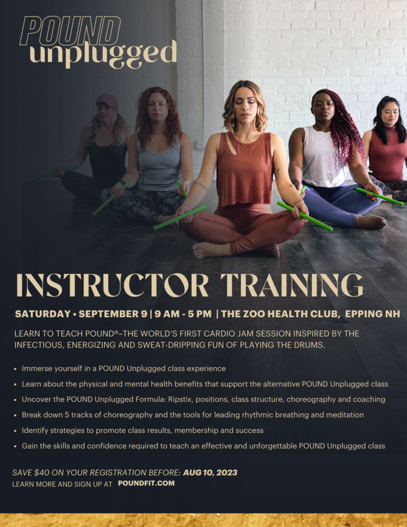 Unplugged instructor training flyer