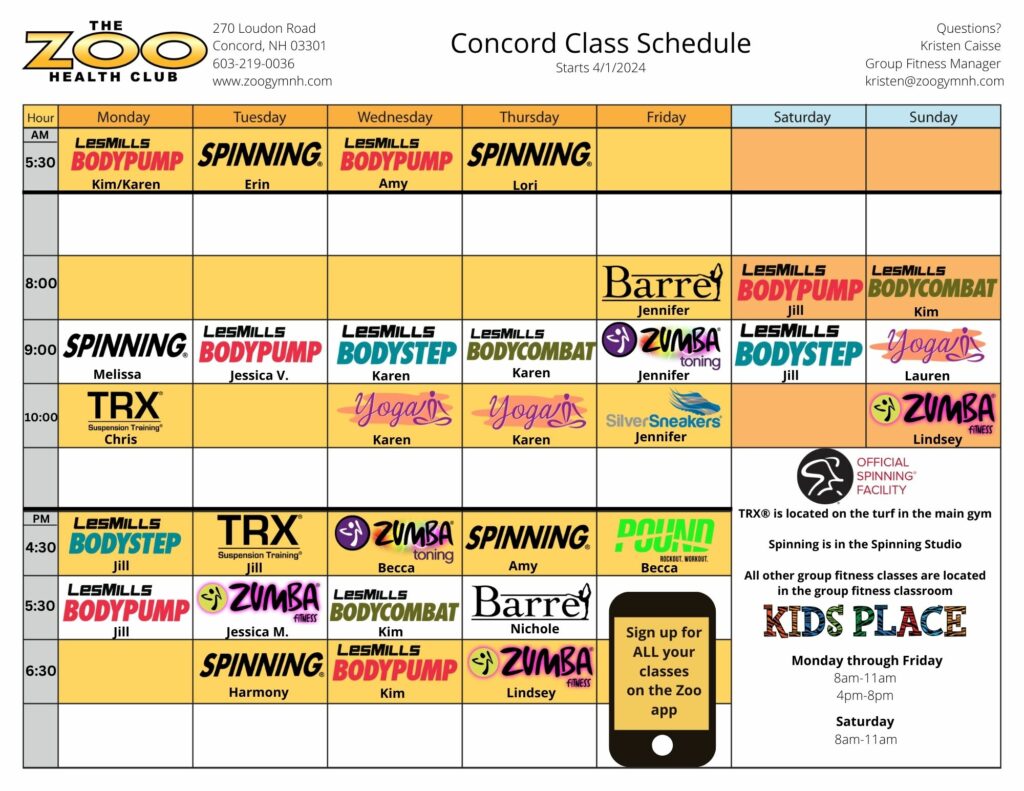 Concord Schedule 4-1-24